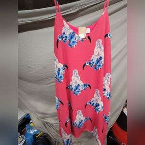 Chic Pink Desert Skull Dress